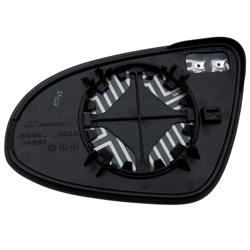 Rugged TUFF Passenger Side Mirror Glass For 2014 2015 2016 2017 2018 2019 Toyota Corolla Sedan Right Door Mirrors with Back Plate 8793102F90 TO1325117 Heated Power - Image 3